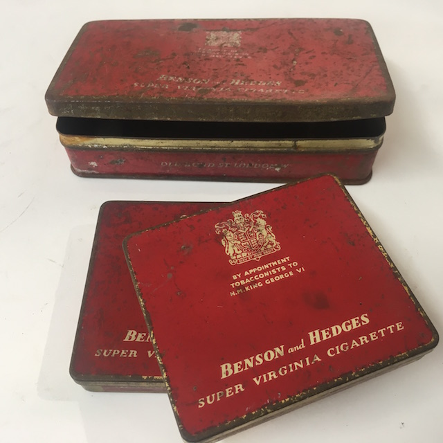 CIGARETTE TIN, Red Benson And Hedges